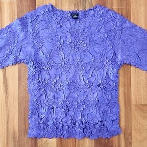 ✨️7✨️ORIGAMI Magic Scarf CRINKLE TOP, Purple, Stretch